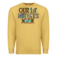 Antique Gold our 1 st mother's day Premium Sweatshirt - CowhideDigitalArt