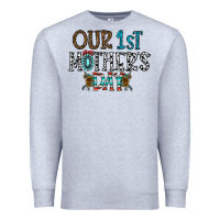 Heather Grey our 1 st mother's day Premium Sweatshirt - CowhideDigitalArt