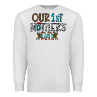 Oatmeal Heather our 1 st mother's day Premium Sweatshirt - CowhideDigitalArt