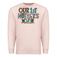 Pale Pink our 1 st mother's day Premium Sweatshirt - CowhideDigitalArt