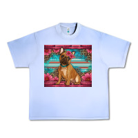 Grape Ice french bulldog floral Urban Heavy Tee - Artiststas