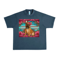 Midnight Navy french bulldog floral Urban Heavy Tee - Artiststas