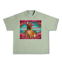 Oil Green french bulldog floral Urban Heavy Tee - Artiststas