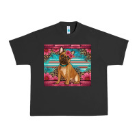 Pigment Black french bulldog floral Urban Heavy Tee - Artiststas