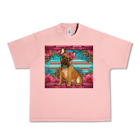 Salmon french bulldog floral Urban Heavy Tee - Artiststas