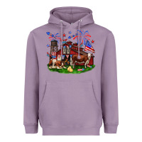 Lavender Barn farm animals 4th of July Heavyweight Hoodie - Neo Western