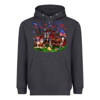 Smoke Barn farm animals 4th of July Heavyweight Hoodie - Neo Western