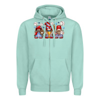 Seafoam baseball gnome Zipper Hoodie - texasbilliewilder
