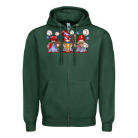 Sports Green baseball gnome Zipper Hoodie - texasbilliewilder