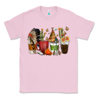 Bubblegum Pink coffee cups indian headdress Classic Tee - texasbilliewilder