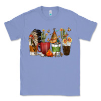 Colony Blue coffee cups indian headdress Classic Tee - texasbilliewilder