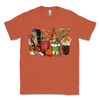 Copper coffee cups indian headdress Classic Tee - texasbilliewilder