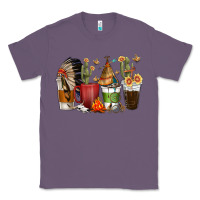 Lavender coffee cups indian headdress Classic Tee - texasbilliewilder