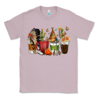 Lilac coffee cups indian headdress Classic Tee - texasbilliewilder