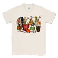 Natural coffee cups indian headdress Classic Tee - texasbilliewilder