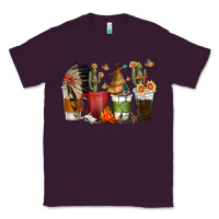 Plum coffee cups indian headdress Classic Tee - texasbilliewilder