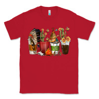 Red coffee cups indian headdress Classic Tee - texasbilliewilder