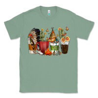 Sage coffee cups indian headdress Classic Tee - texasbilliewilder