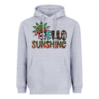 Heather Grey hello sunshine Heavyweight Hoodie - SublimationCraftShop