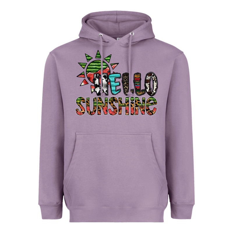 Hello Sunshine Heavyweight Hoodie by SublimationCraftShop | Teevron