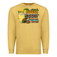 Antique Gold sweet summer time pineapple Premium Sweatshirt - RacoonDesign