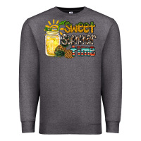 Charcoal Heather sweet summer time pineapple Premium Sweatshirt - RacoonDesign
