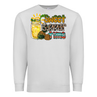 Dove Grey sweet summer time pineapple Premium Sweatshirt - RacoonDesign