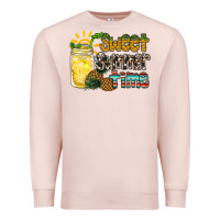 Pale Pink sweet summer time pineapple Premium Sweatshirt - RacoonDesign