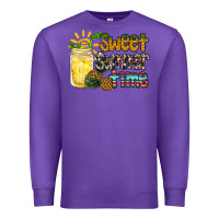 Purple sweet summer time pineapple Premium Sweatshirt - RacoonDesign