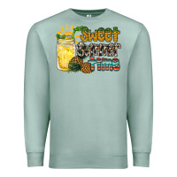 Seafoam sweet summer time pineapple Premium Sweatshirt - RacoonDesign