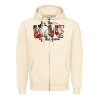 Sandshell for the love of the game baseball Zipper Hoodie - Zillion Design Studio