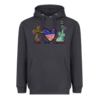 Smoke Faith love Freedom 4th of july Heavyweight Hoodie - CowGirlArtShop