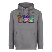 Storm Faith love Freedom 4th of july Heavyweight Hoodie - CowGirlArtShop