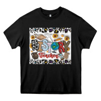 Black Histtory Teacher Heavy Core Tee - CowhideDigitalArt