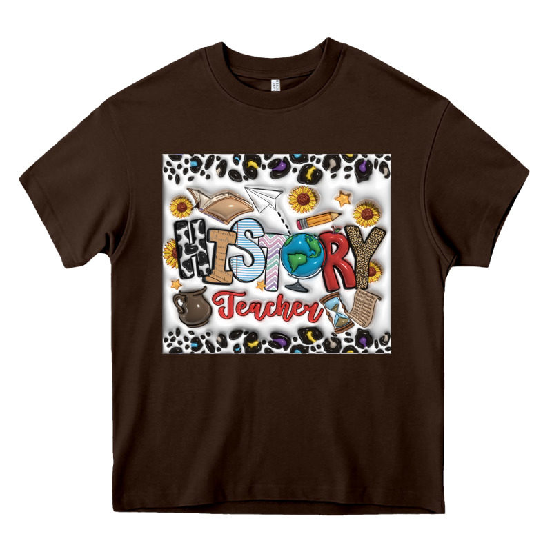 Histtory Teacher Heavy Core Tee by CowhideDigitalArt | Teevron