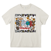 Cream Histtory Teacher Heavy Core Tee - CowhideDigitalArt