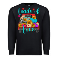 Black loads of love with truck Premium Sweatshirt - HRA Design Shop