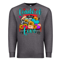 Charcoal Heather loads of love with truck Premium Sweatshirt - HRA Design Shop