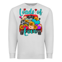 Dove Grey loads of love with truck Premium Sweatshirt - HRA Design Shop