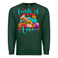 Sports Green loads of love with truck Premium Sweatshirt - HRA Design Shop