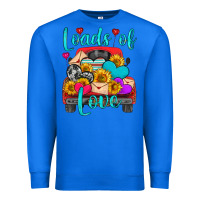 True Royal loads of love with truck Premium Sweatshirt - HRA Design Shop