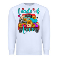 White loads of love with truck Premium Sweatshirt - HRA Design Shop