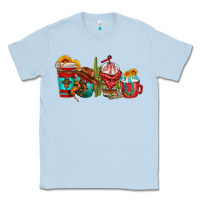 Dusty Blue cowboy coffee cups Classic Tee - texasbilliewilder