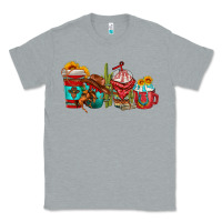 Heather Grey cowboy coffee cups Classic Tee - texasbilliewilder