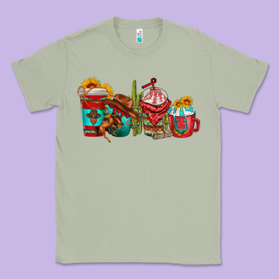 Classic Tee cowboy coffee cups
