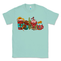 Seafoam cowboy coffee cups Classic Tee - texasbilliewilder