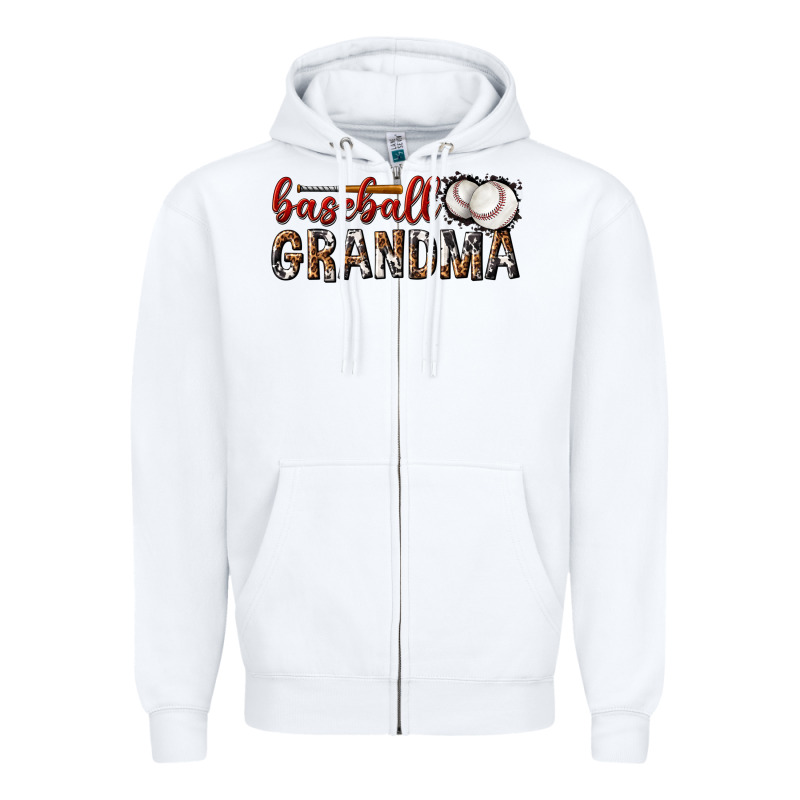 Baseball Grandma With Leopard Zipper Hoodie by texasbilliewilder | Teevron