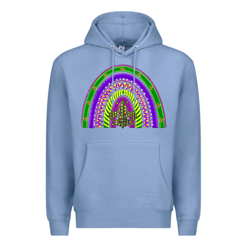 Mardi Gras Rainbow Premium Hoodie by BarkalooDesign | Teevron