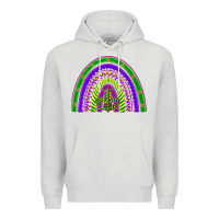 Dove Grey mardi gras rainbow Premium Hoodie - BarkalooDesign