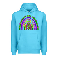 Ocean Blue mardi gras rainbow Premium Hoodie - BarkalooDesign